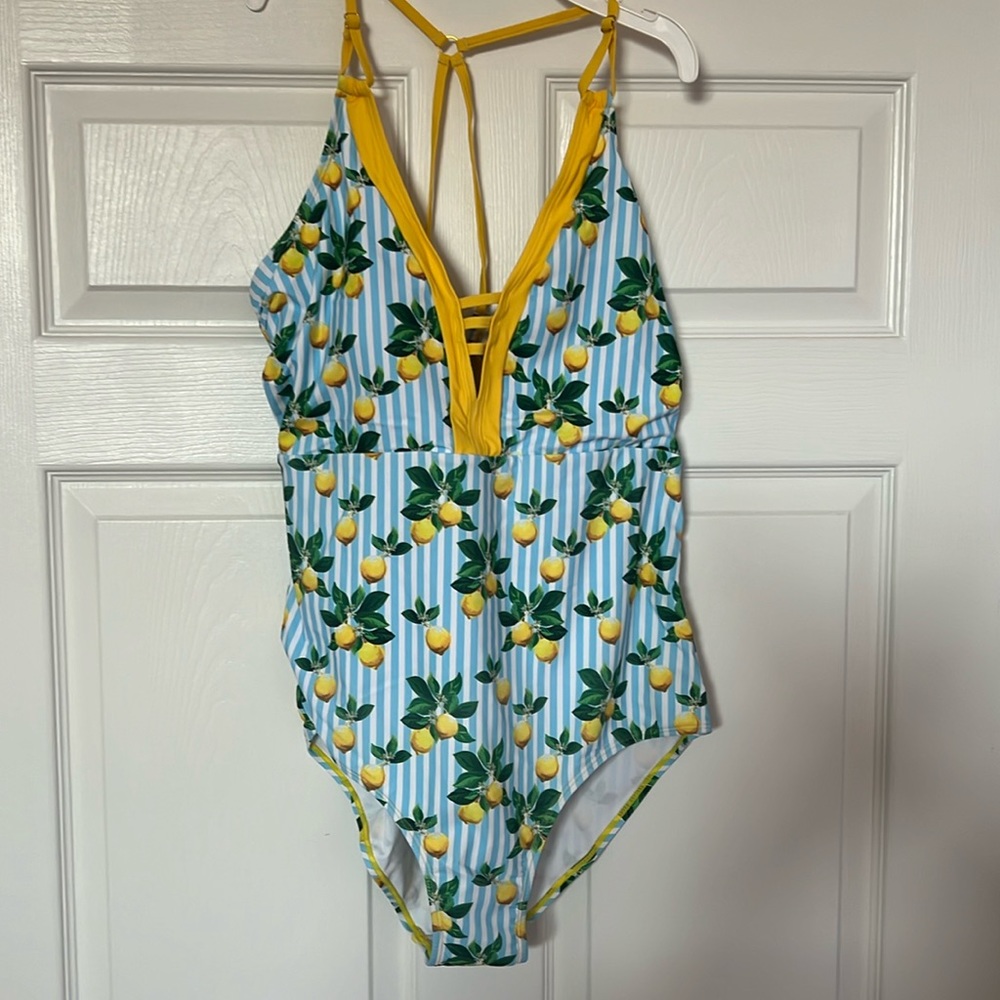 Nicole Miller 1pc Double Strap Swimsuit